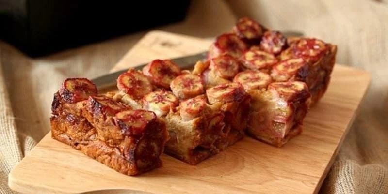 Bánh chuối nướng - Món bánh mềm ngọt, thơm nhẹ dễ ăn