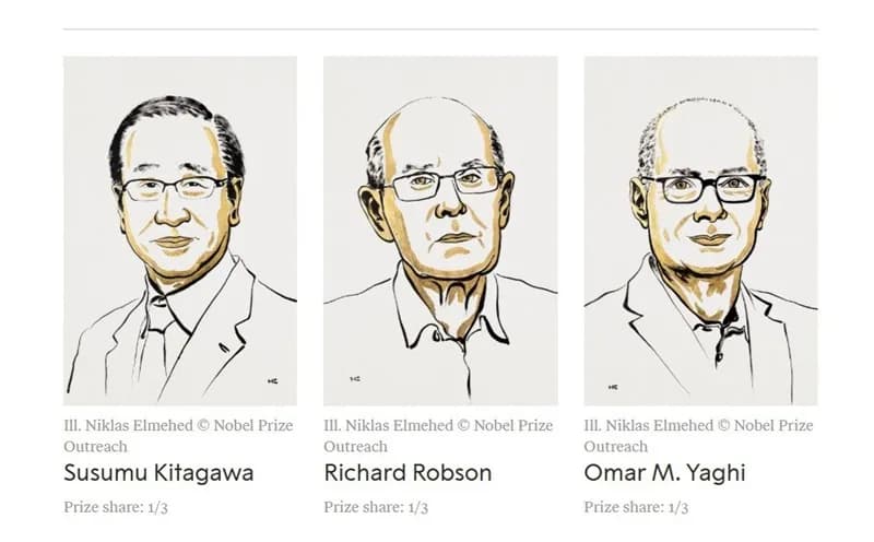 Nghiên cứu cấu trúc phân tử mới đoạt giải Nobel Hóa học 2025