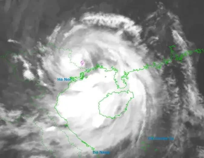 Miền Bắc Việt Nam sẽ mưa lớn do ảnh hưởng bão Matmo