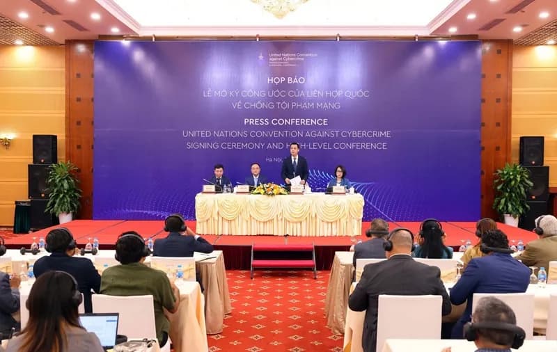 Họp báo thông tin về Lễ mở ký Công ước Hà Nội