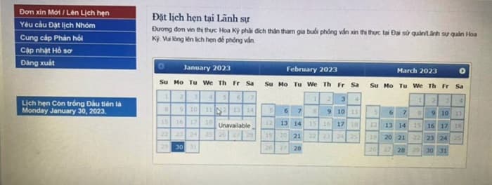 Một số trường hợp xin lịch phỏng vấn thị thực Hoa Kỳ khẩn cấp